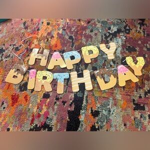 “Donut” themed birthday decorations